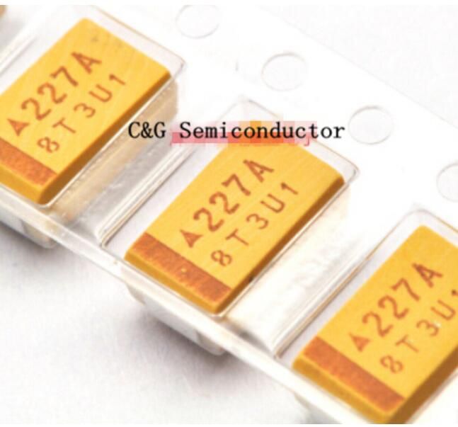 50PCS 7343D 10V 220UF 227A D-type SMD Chip Tantalum Capacitor