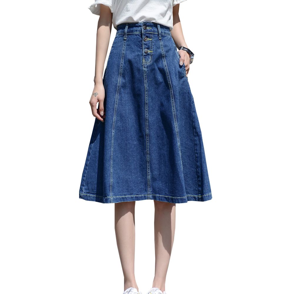 denim midi skirt nz