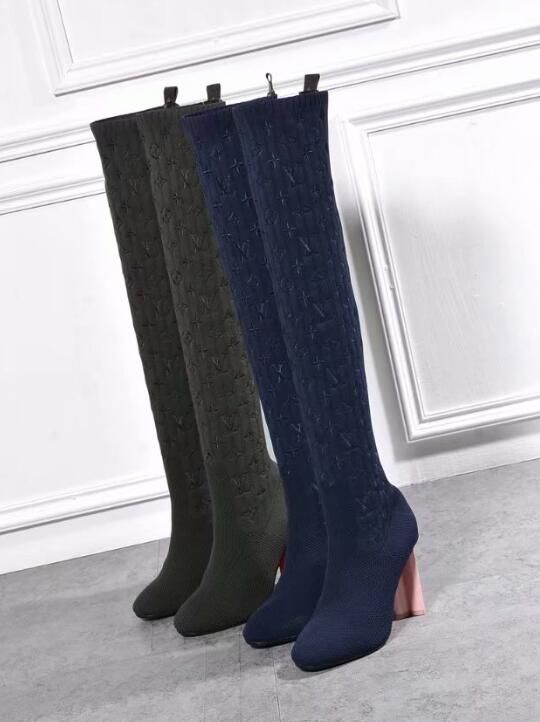 womens stretch knee high boots