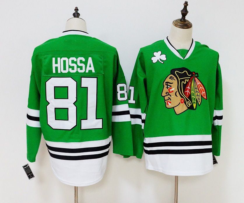 blackhawks green jersey