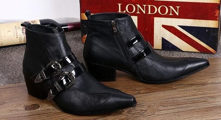 pointed toe boots men