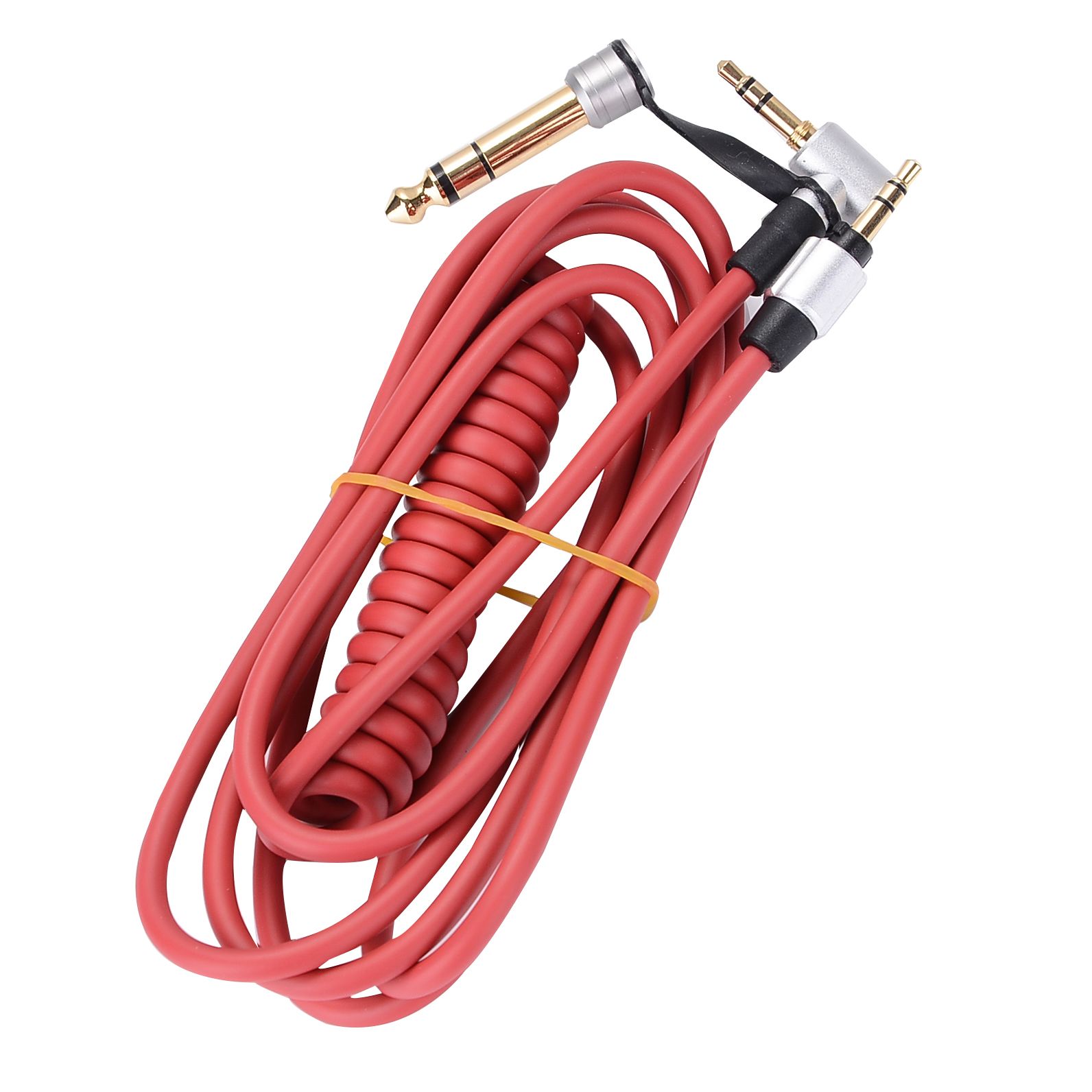 2020 High Quality 3.5 To 3.5/6.5mm Spring Recording Audio Cable Top Quality Dual Purpose Spring