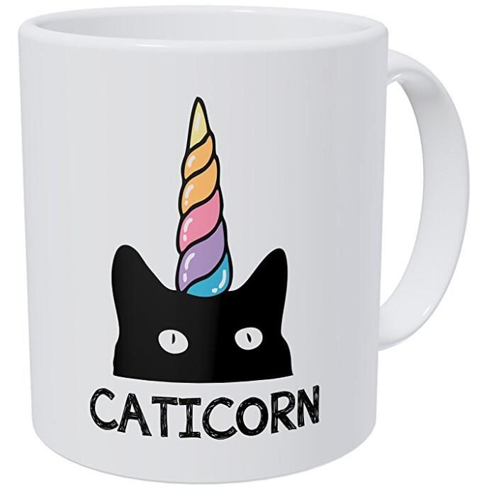 Funny Mug Im A Caticorn Black Cat Unicorn Horn 11 Ounces Funny