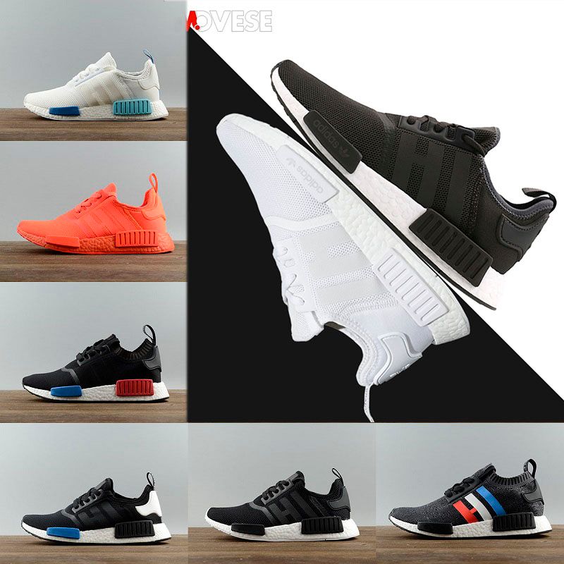 Adidas nmd R1 2018 barato Ultra para mujeres para hombre calcetín dart mejores de deporte de calidad zapatillas de deporte 2018 Runner Primeknits de moda zapatillas