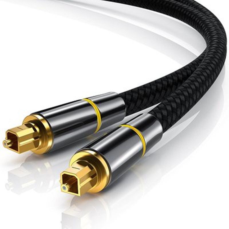 Cavo coassiale digitale Schermatura con nylon intrecciato Connettori RCA Maschios 3M Cavo coassiale digitale Schermatura con nylon intrecciato Connettori RCA Maschios 3M