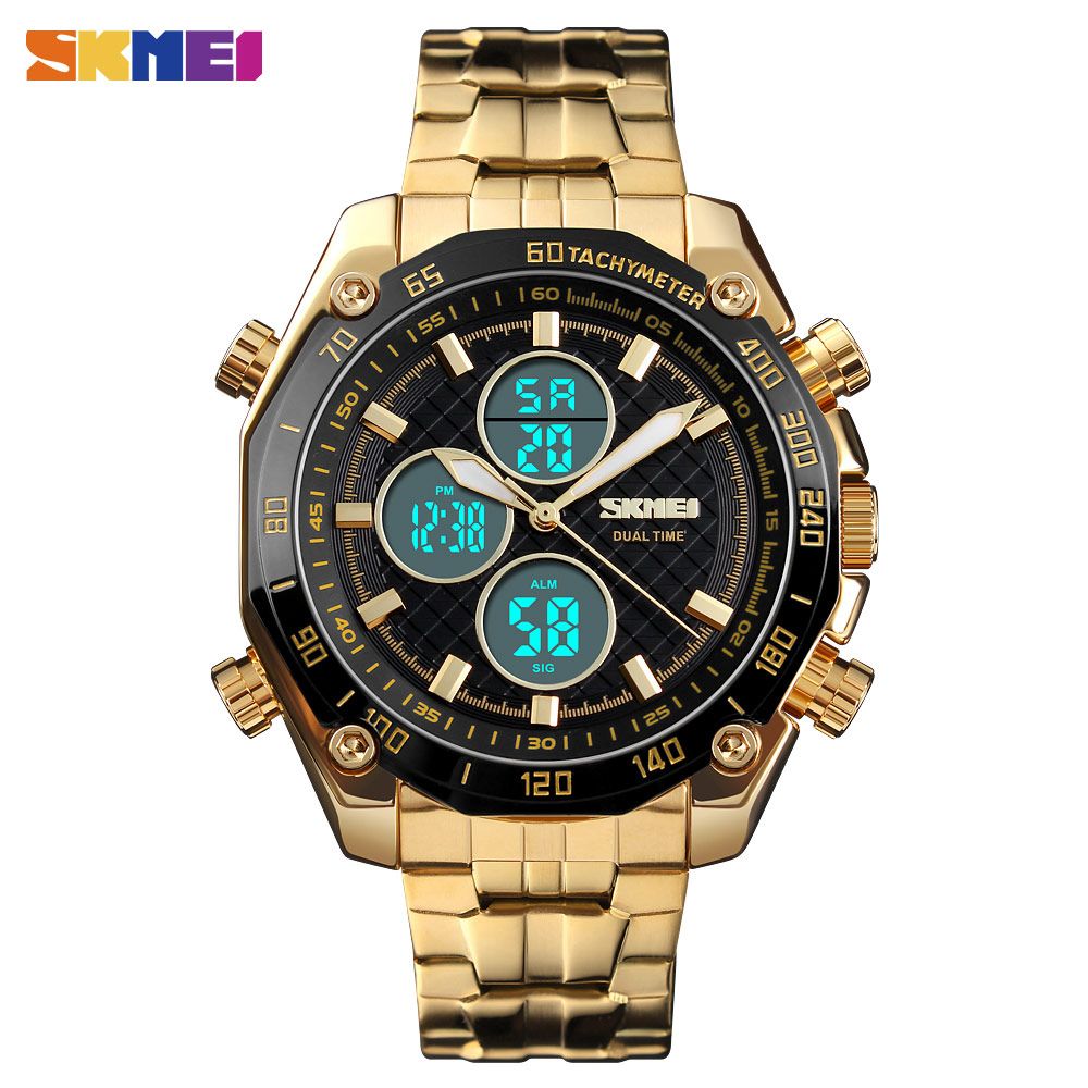 skmei dual time watch price