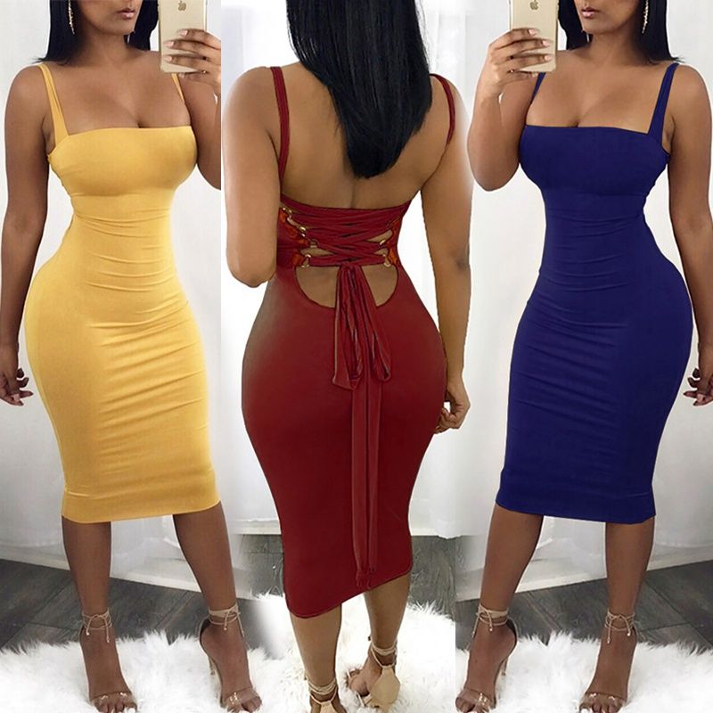 bandage strappy dress