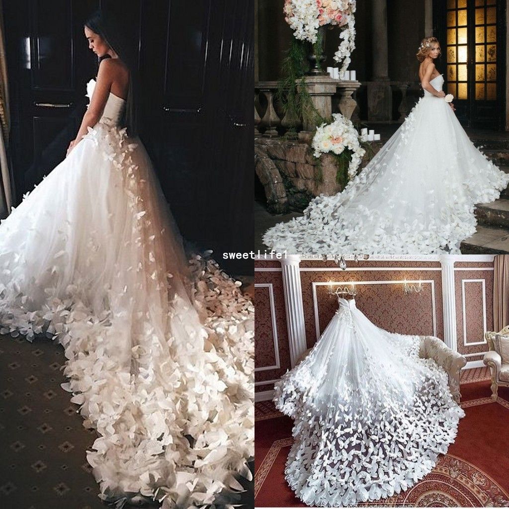 Acquistare Speranza Couture 2019 Principessa Abiti Da Sposa Con Fiori E  Farfalle In Cattedrale Di Treno Arabo Medio Oriente Chiesa Garden Abito Da  Sposa Economico | Consegna Veloce E Qualità | It.Dhgate