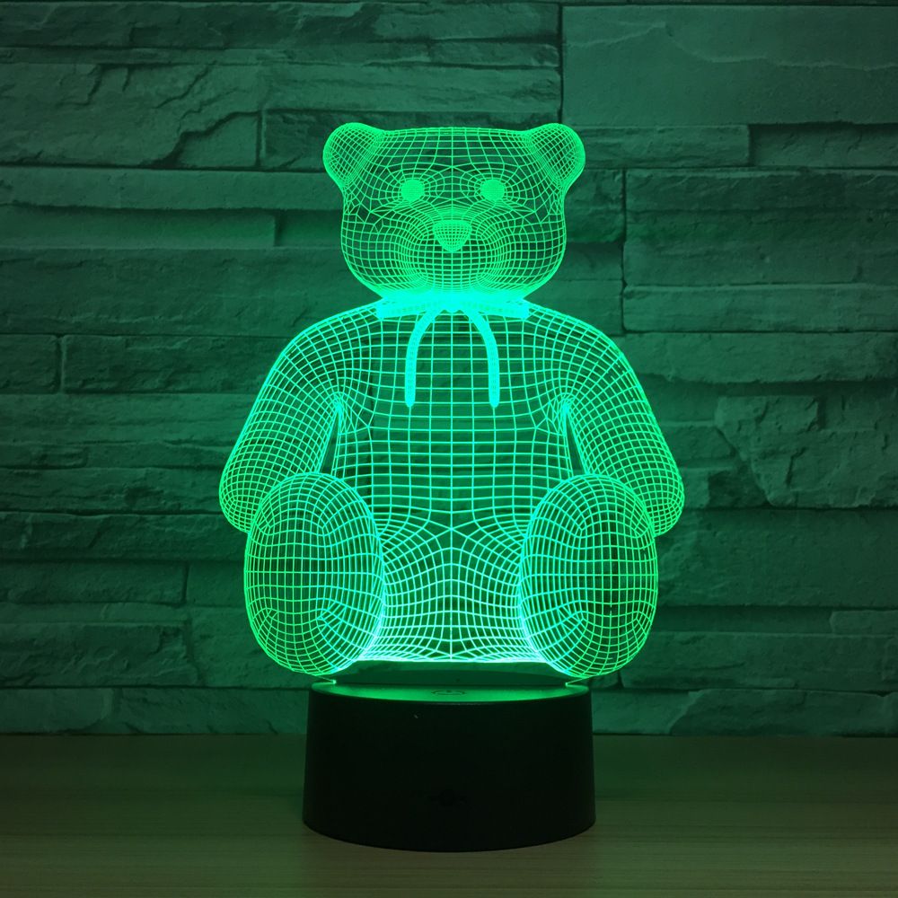 teddy bear 3d night light