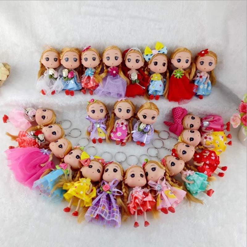 Fille mini poupée porte-clés enfants jouet de peluche bébé poupées Keych_dy 