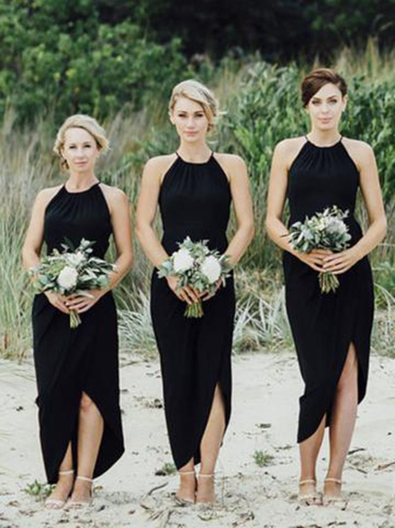 black bridesmaid dresses cheap