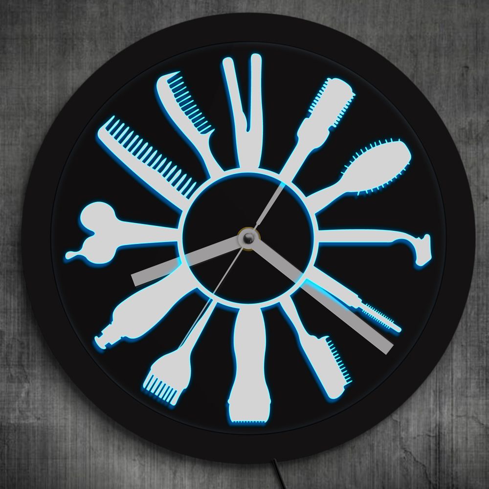 Barber Shop Led Business Sign Hairstylist Haircut Tools Led Neon