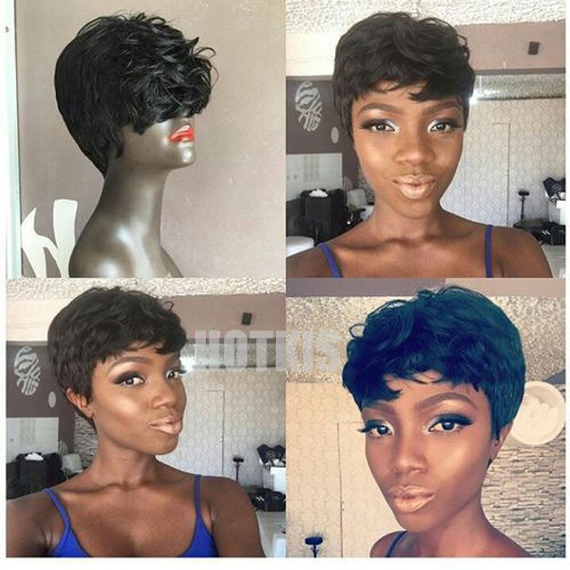 short black wigs human hair