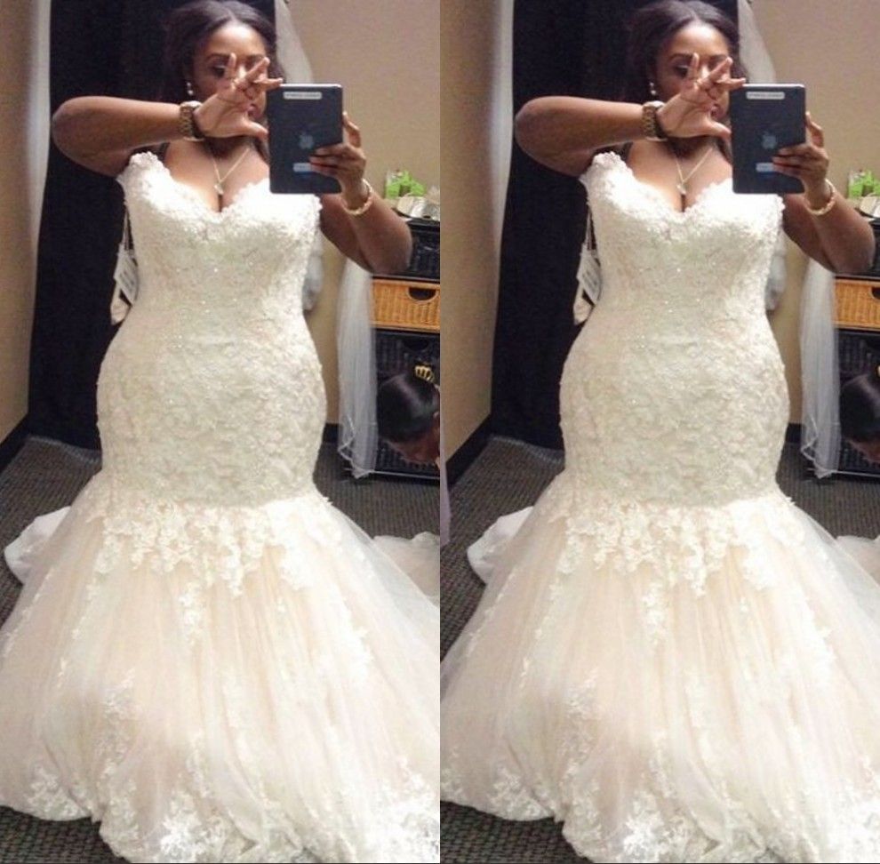 aritmetik sirene Cyclops Sparkling Plus Size Wedding Dresses 2019 Modest Mermaid Sweetheart Neck  Trumpet Bridal Gowns Sweep Train Tulle Wedding Dress African From  Beautyday, $171.17 | DHgate.Com