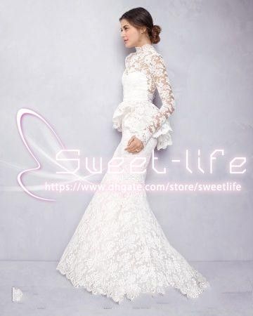 peplum lace wedding dress, OFF 77%,Buy!