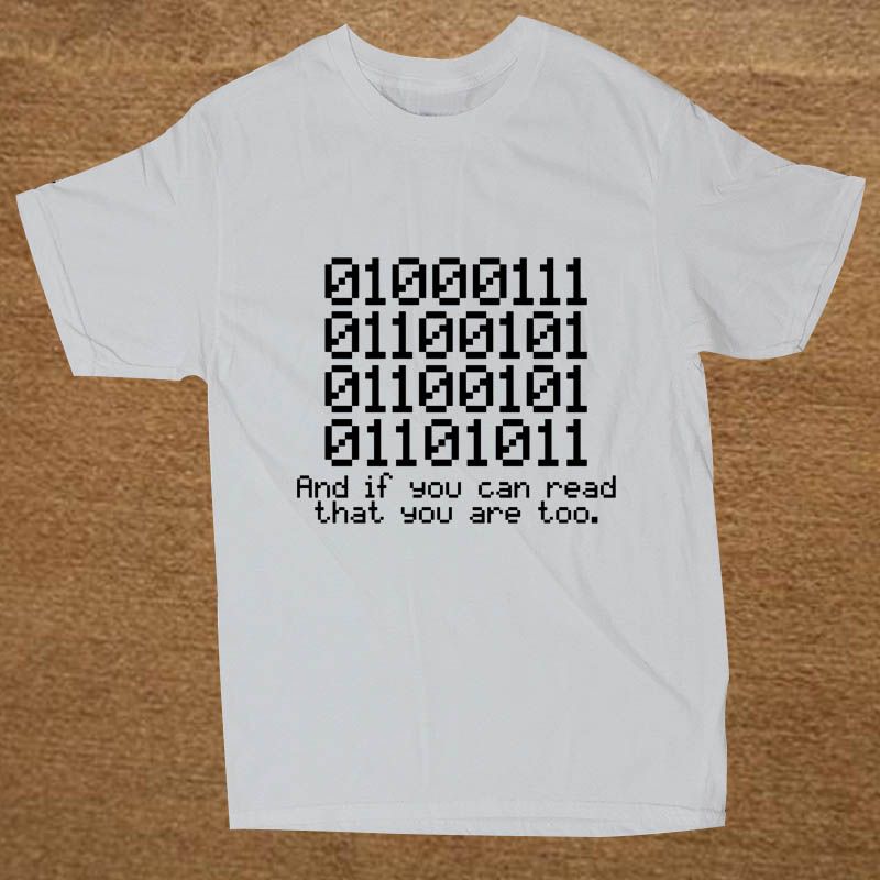 Acquistare Estate Nuovo 0100 Binario E Se Si Può Leggere Quel Programmatore  Coder T Shirt Uomo Manica Corta In Cotone Stampato T Shirt Cartoon Top  Economico | Consegna Veloce E Qualità | It.Dhgate