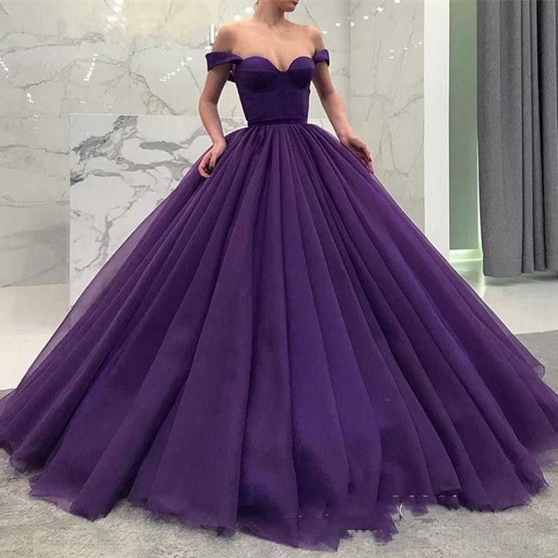 purple formal gown