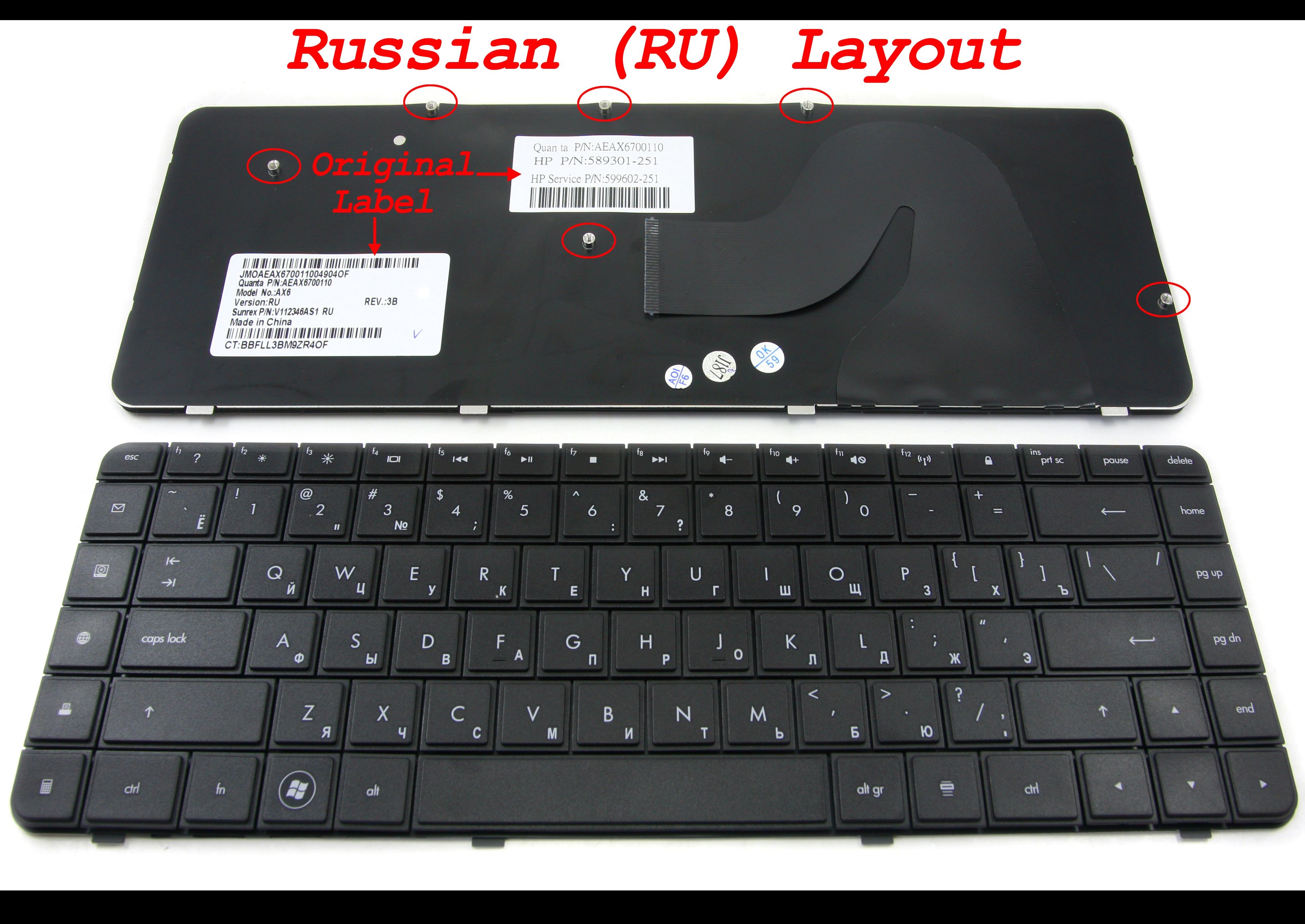 Zopsc Laptop Keyboard Replacement Durable Portable Keyboard for HP 56 62 G56 G62 CQ62 Keyboard CQ56 CQ56-100 Keyboard