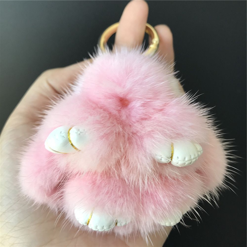 satin al 8 cm 3 1 pembe hakiki gercek kurk bunny tavsan anahtarlik sarkik canta oyuncak bebek tl134 03 tr dhgate com