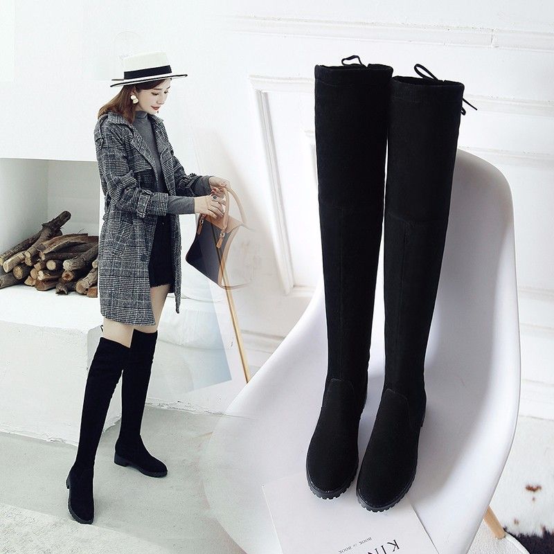 black knee high boots for girls