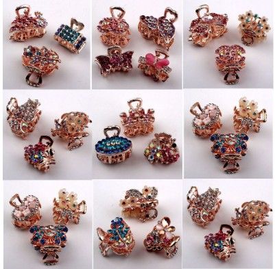 2020 Fancy Hair Claw Clips For Girls Ladies Mixed Full Rhinestone