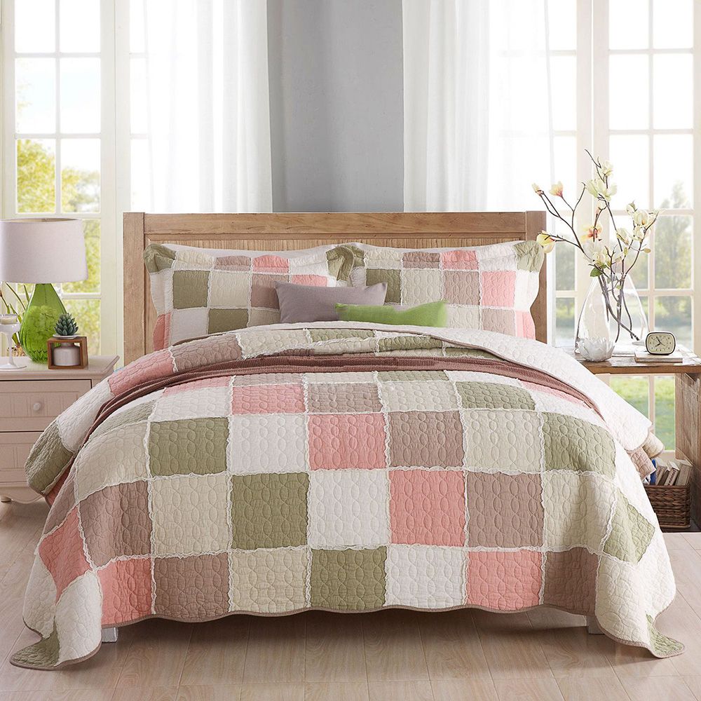 Grosshandel Qualitat Tagesdecke Patchwork Quilt Set 3 Stucke