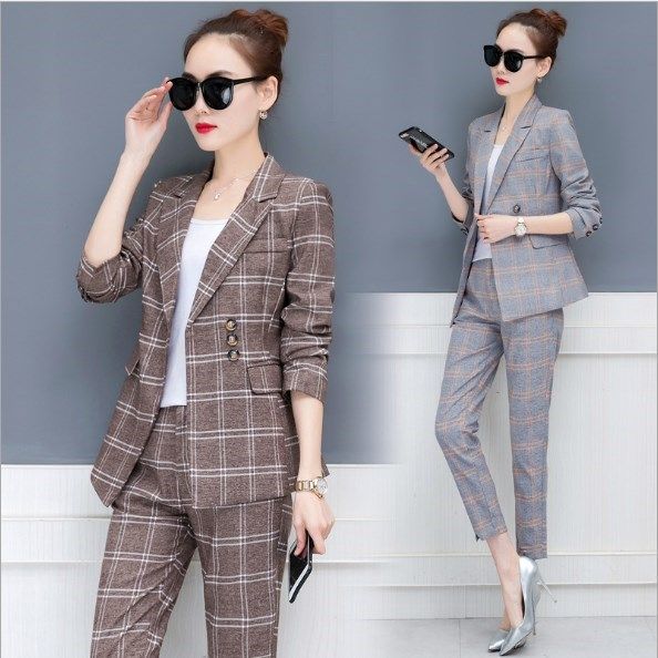 Compre Projetos Uniformes De Escritório Mulheres Calças De Negócios Ternos Calças Formais Ternos Fêmea Primavera Outono Trabalho Casual 2 Pedaço Conjunto De Tuhua, $317,24 | Pt.Dhgate.Com
