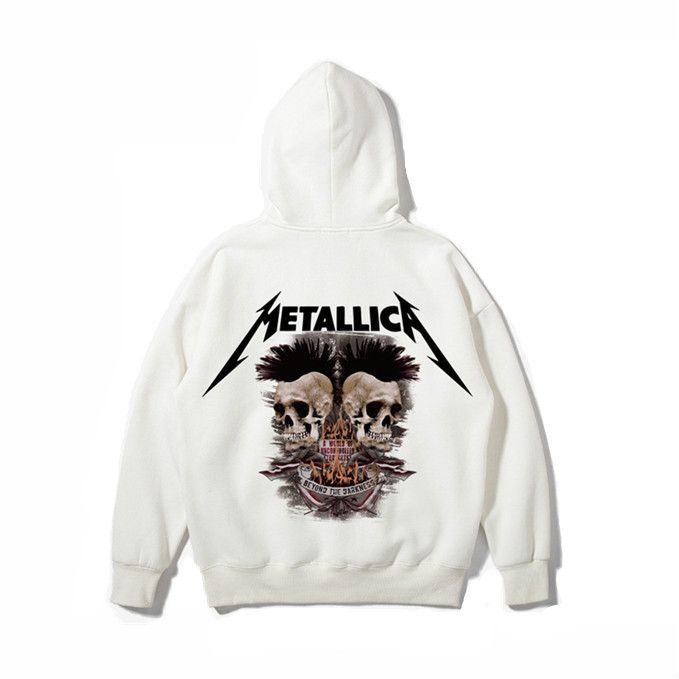 White metallica hoodie Clearance