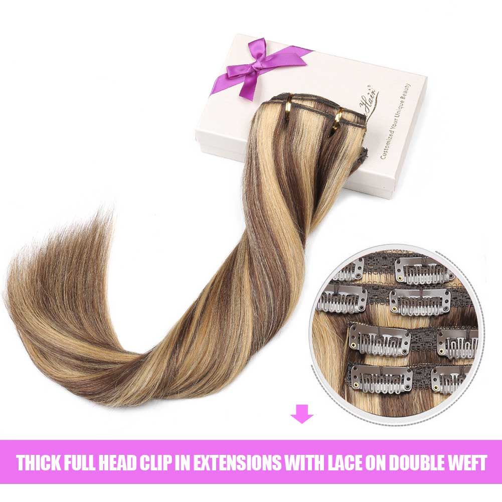 Medium Brown Mix Strawberry Blonde Piano Color Highlight Full Head
