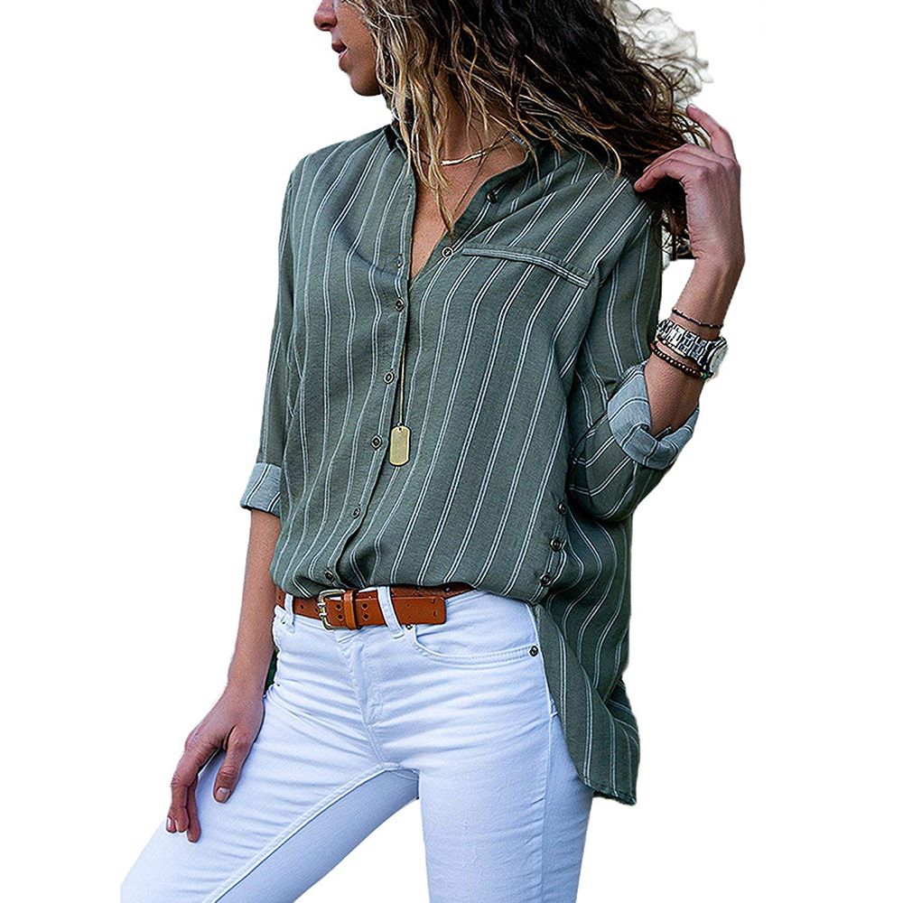 womens casual button down shirts