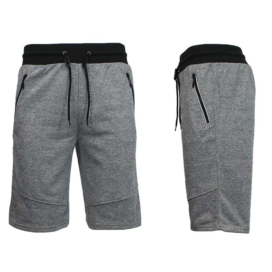 cotton shorts with zipper pockets