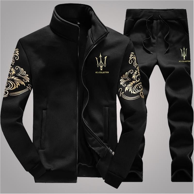 Black designer tracksuit Clearance