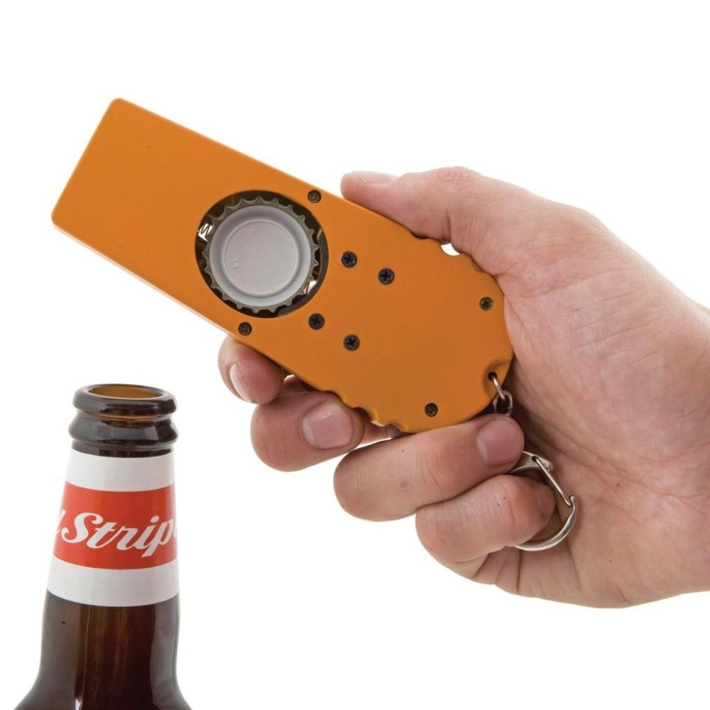 Cap Launcher Cap Zappa Bottle Opener Novelty Beer Openers With Keyring Key Chain 