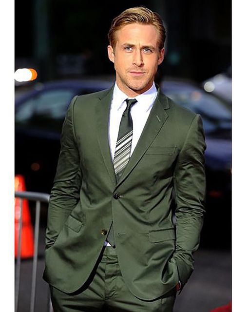 Brand New Two Button Olive Groom Tuxedos Beautiful Men Formal Suits Men