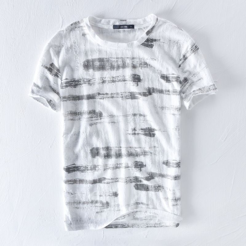 linen t shirt mens