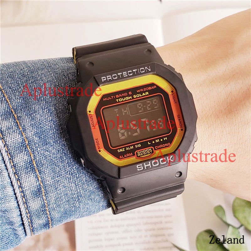 square face digital watch