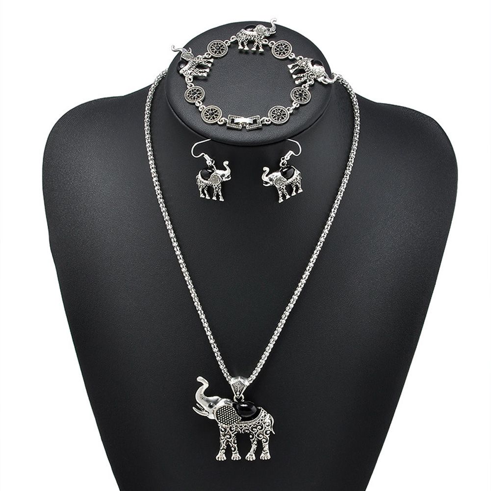 Grosshandel Retro Versilbert Indien Schmuck Halskette Ohrringe Armband Klassische Stile Geschenk Hochwertige Elefanten Schmuck Sets Von Nyk3 4 08 Auf De Dhgate Com Dhgate