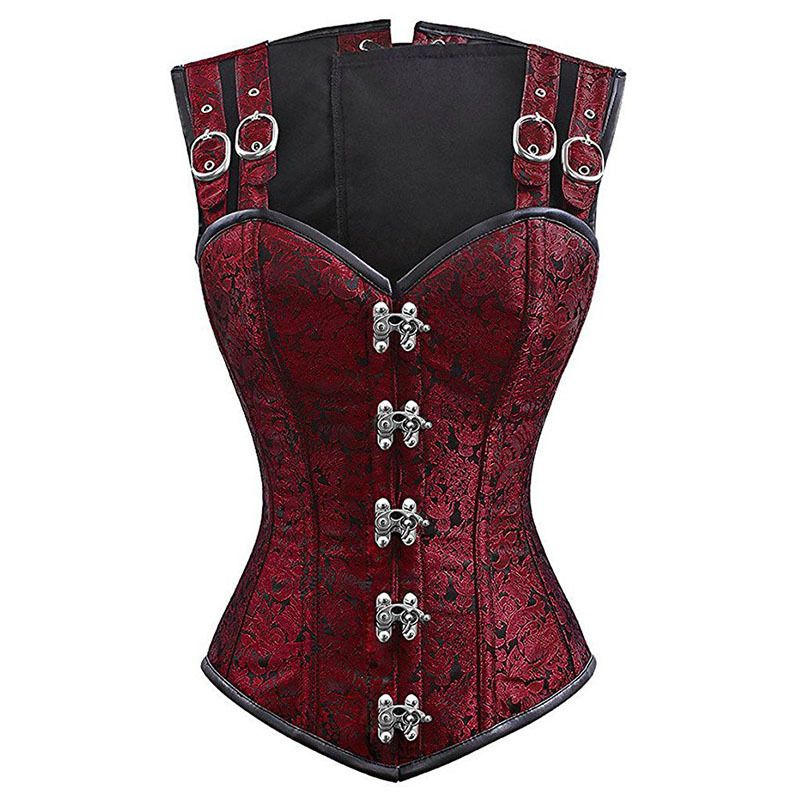 red corset bodysuit