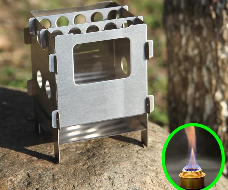 2019 Outdoor Wood Stove Portable Stainless Steel Light Weight