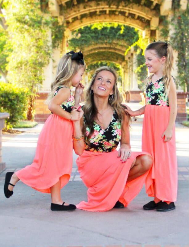 Mommy Daughter Matching Easter Dresses 