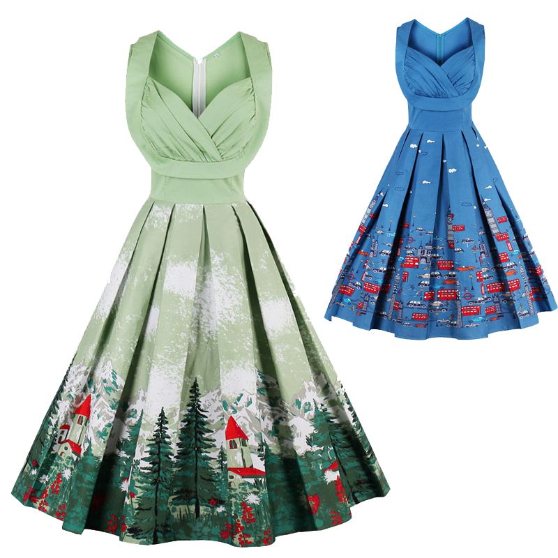 vintage pleated dress