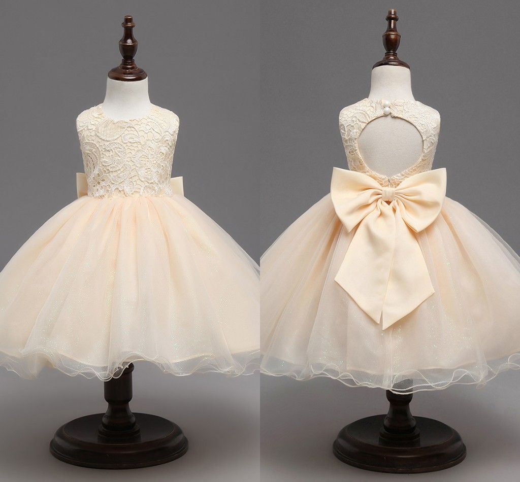 lemon flower girl dresses