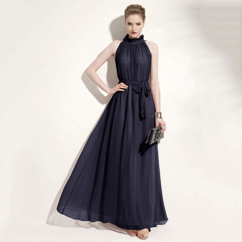 round neck gown