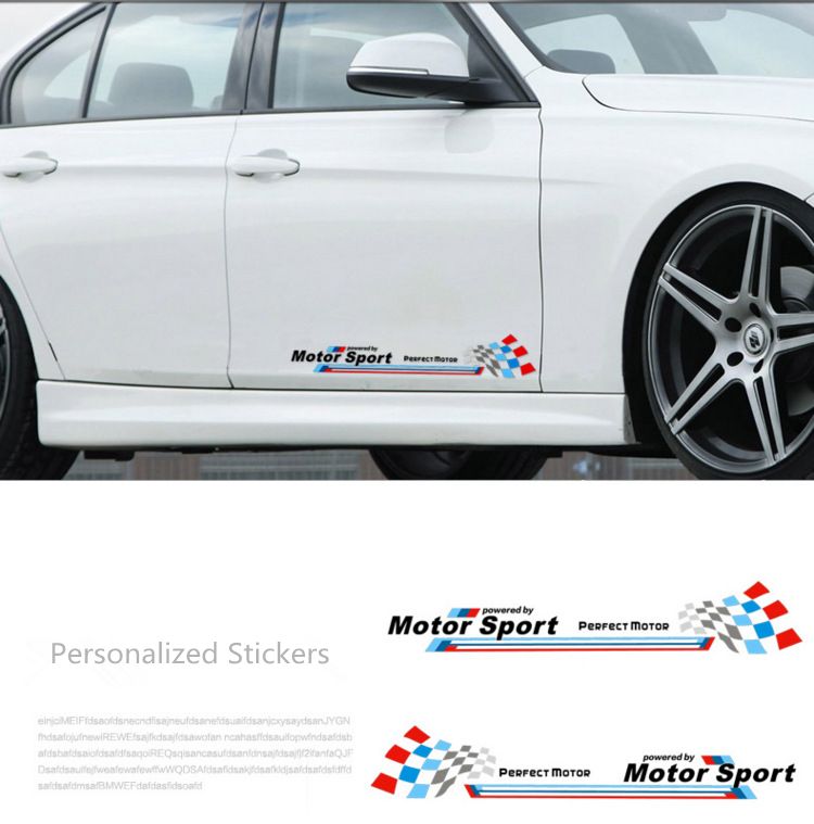 satin al yansitici araba vucut yan kapi sticker m performans bmw mini cooper icin x1 x3 x5 x6 m3 m5 kisisellestirilmis cikartmalar tl48 37