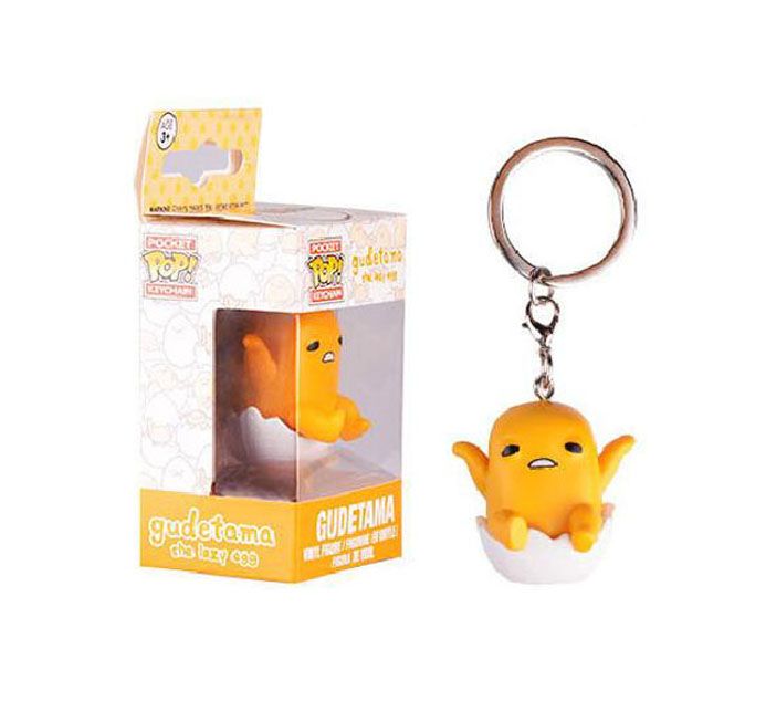 gudetama funko pop keychain