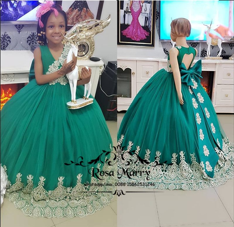 vestido de princesa verde infantil
