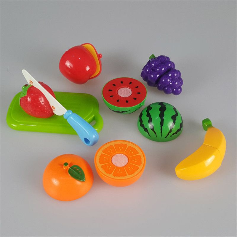 frutas de plastico para niños