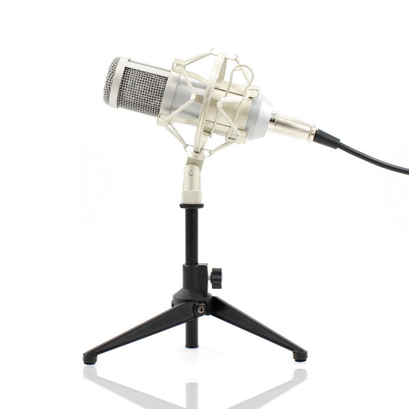 BM 800 Condenser Microphone Professional 3.5mm Mic With Metal Tripod