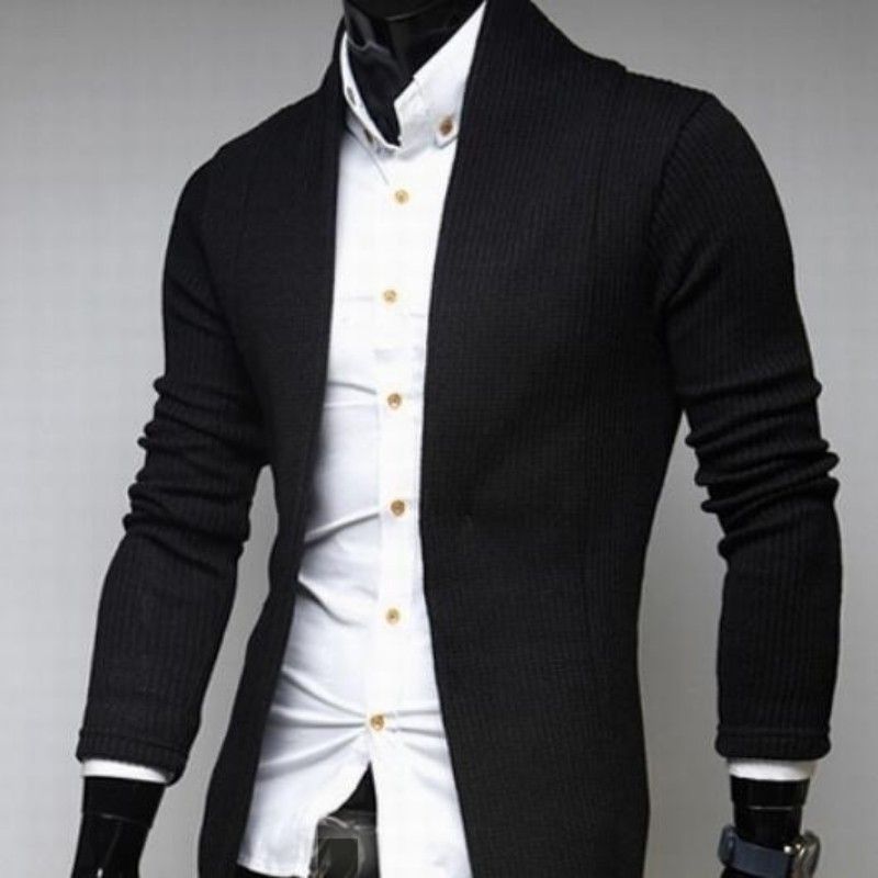sueter cardigan masculino