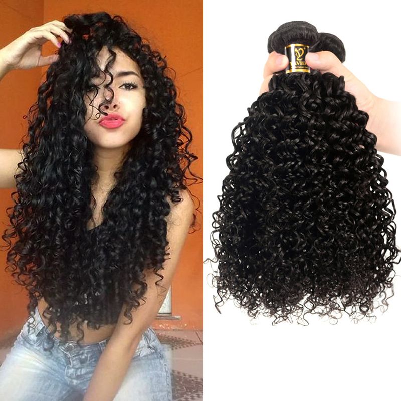 8a Unprocessed Brazilian Kinky Curly Hair 100g Pcs Bouncy Curly